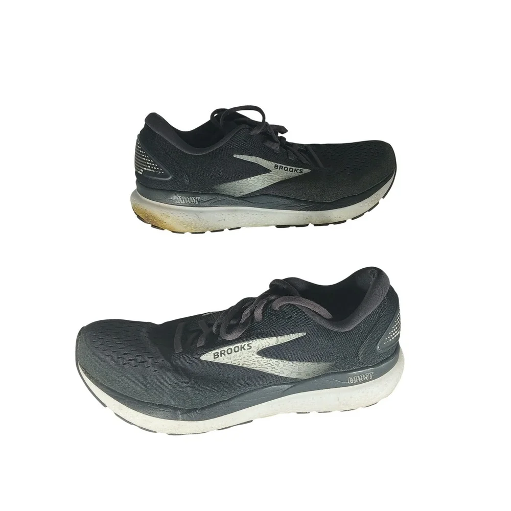 Brooks Ghost 15 Running Shoes 10 Wide Black Neutral DNA LOFT v2 Road‎ Trainers
